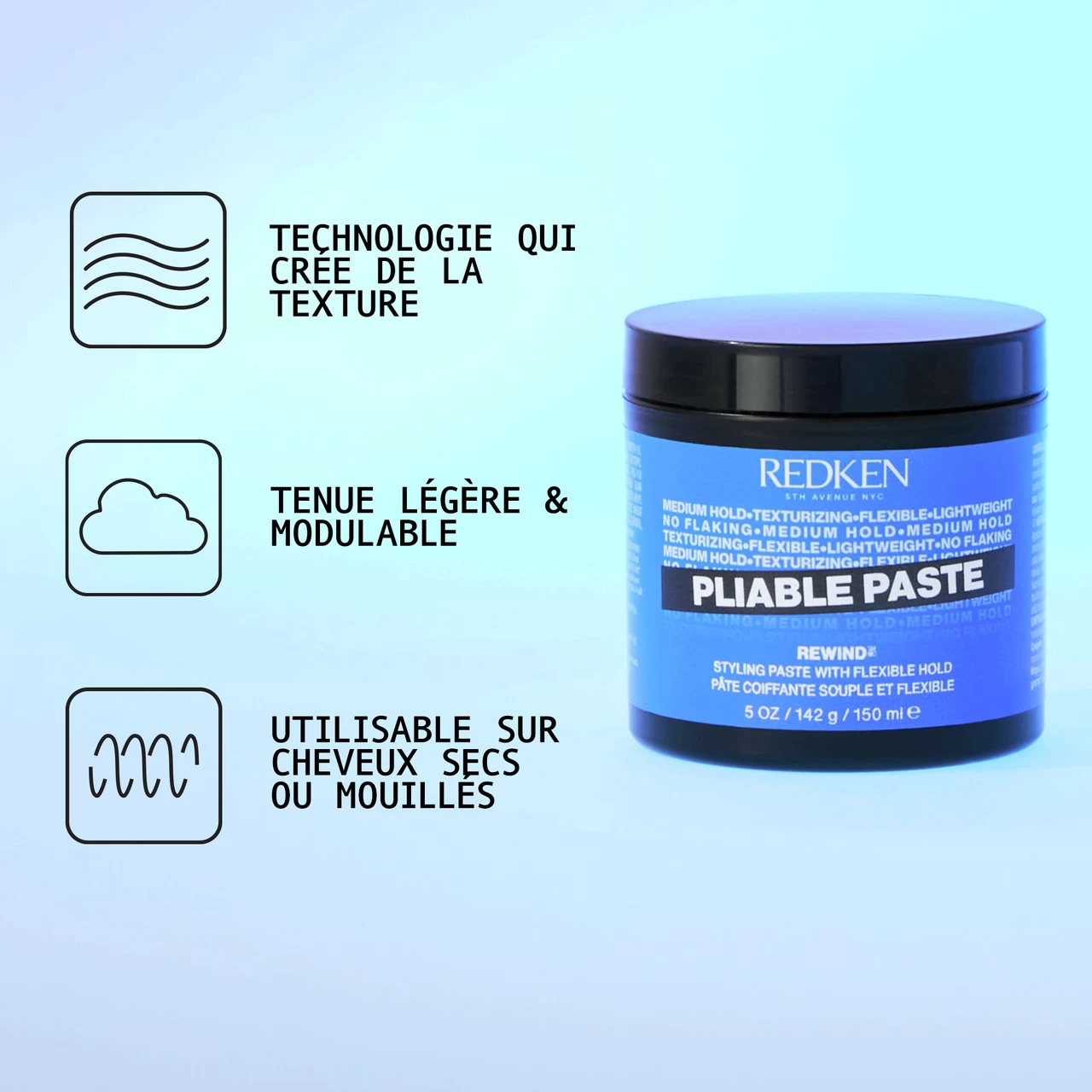 Pliable Paste Redken 150ml 2 Pliable Paste Redken 150ml – Image 2