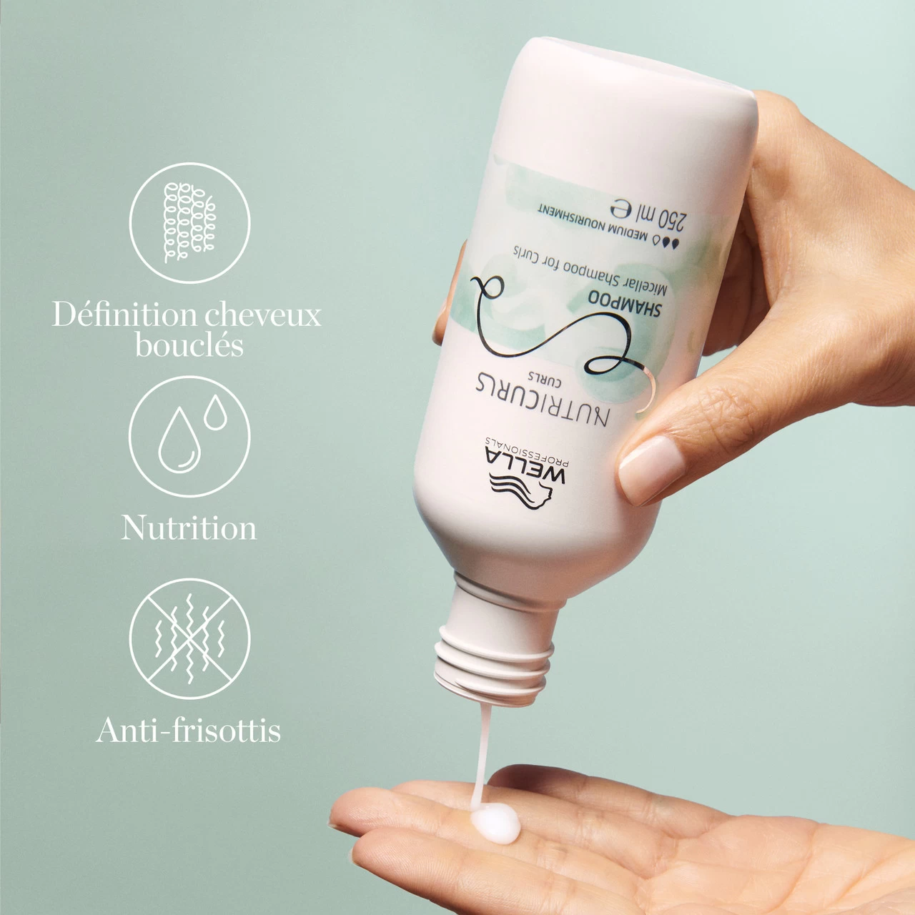 Shampooing Sans-Sulfates Nutri Curls Wella 1000ml 3 Shampooing Sans-Sulfates Nutri Curls Wella 1000ml – Image 3