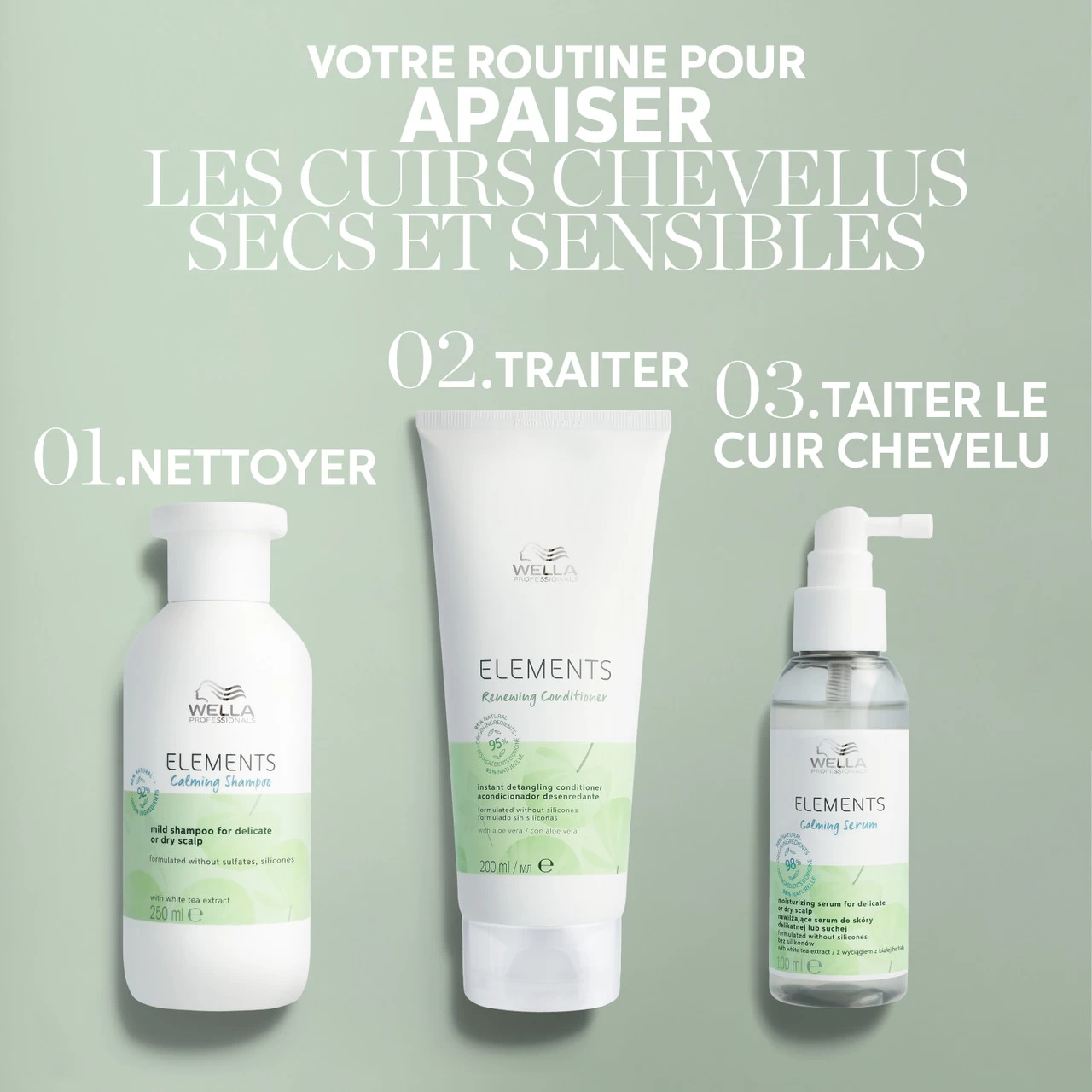 Elements Shampoing Calming Wella 1000ml 6 Elements Shampoing Calming Wella 1000ml – Image 6