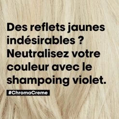 Shampooing Chroma Crème Anti-Reflets Jaunes L'Oréal 500ml -Produits Capillaires Boutique 3474637044992 1 96619.1684847478