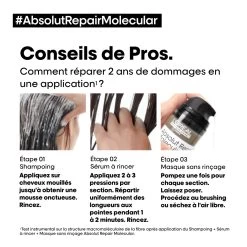 Shampooing Absolut Repair Molecular L'Oréal Professionnel 300 Ml -Produits Capillaires Boutique 3474637153526 6 83874.1696600594