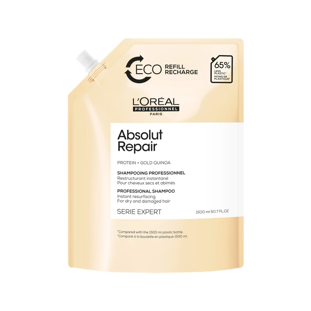 Éco-Recharge Shampooing Absolut Repair L'Oréal 1500ml 1 Éco-Recharge Shampooing Absolut Repair L'Oréal 1500ml