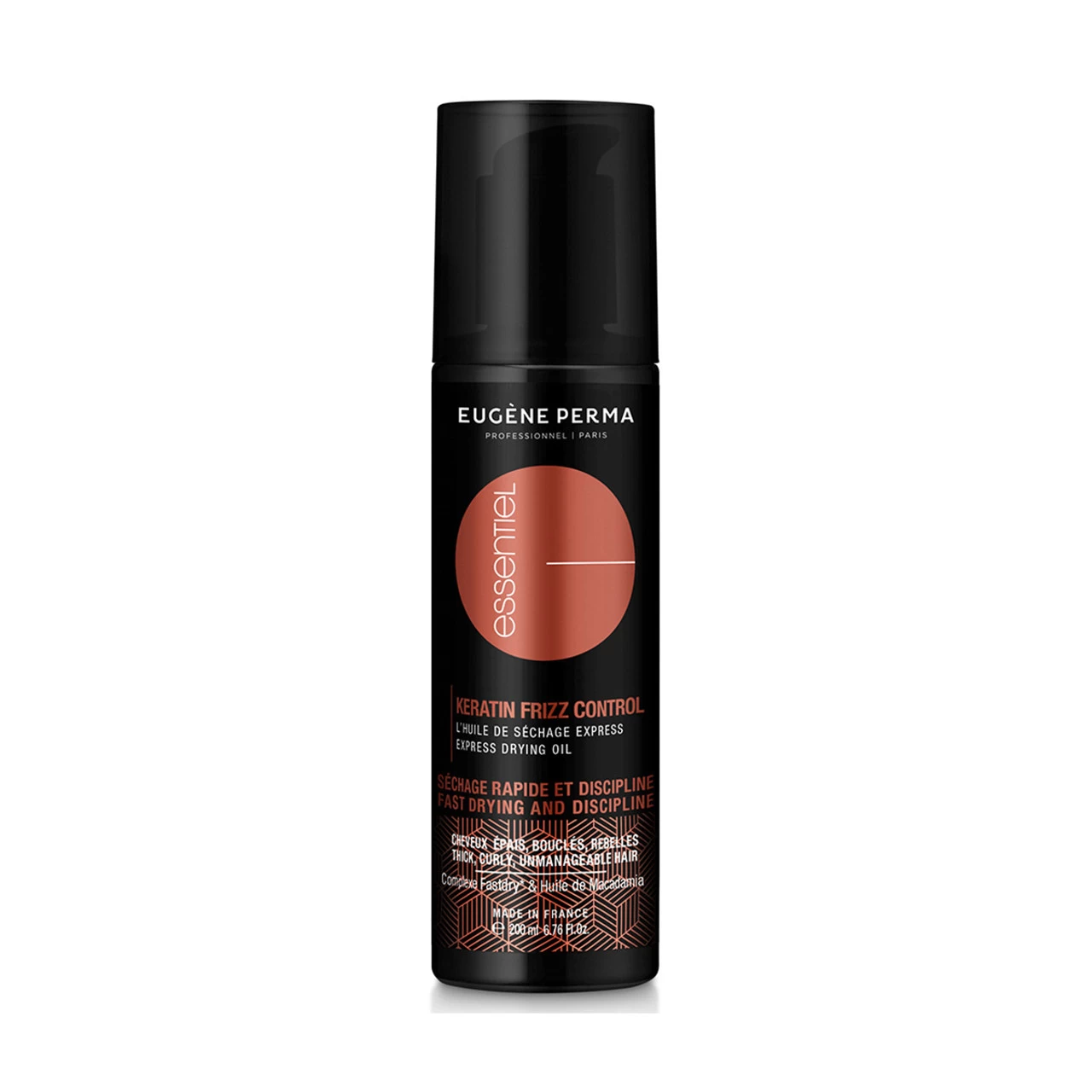 Huile De Séchage Keratin Frizz Control Essentiel Eugène Perma 200ml 1 Huile De Séchage Keratin Frizz Control Essentiel Eugène Perma 200ml