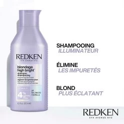 Shampoing Blondage High Bright Redken 1000ml 6 Shampoing Blondage High Bright Redken 1000ml -Produits Capillaires Boutique high bright shp 1 11079.1694764551