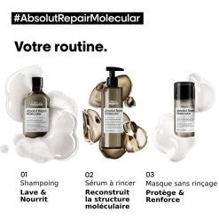 Shampooing Absolut Repair Molecular L'Oréal Professionnel 300 Ml -Produits Capillaires Boutique molecular 1 25564.1694081532.1280.1280 68640.1694081968.1280.1280 73480.1694087331